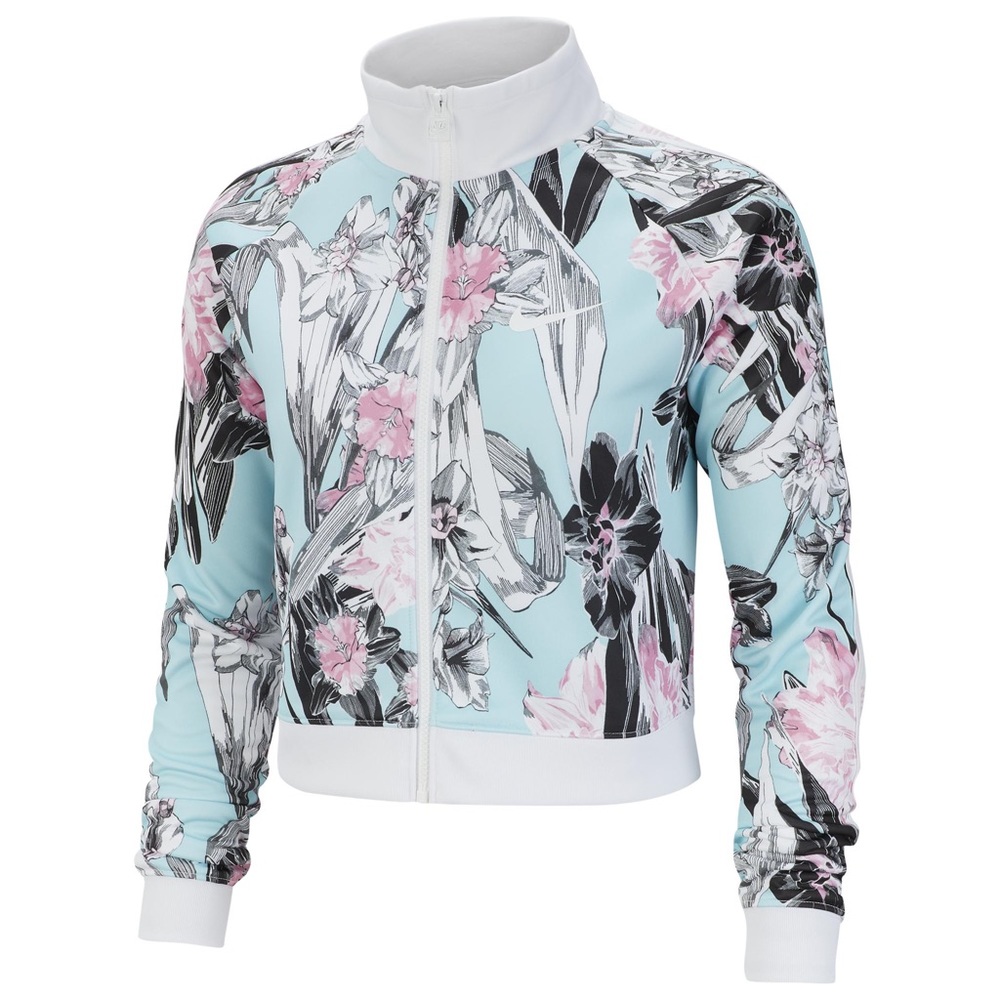 Nike Topaz Mint Floral Track Jacket Sz Small